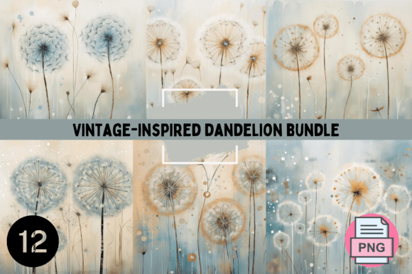 Capturing Timeless Whispers: Vintage Dandelion Backgrounds