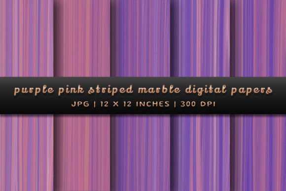 Elevate Your Creations with Purple Pink Striped Marble