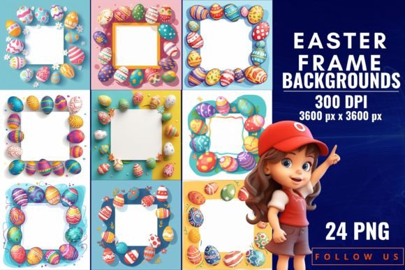 Elevate Your Spring Projects with Easter Frame Backgrounds