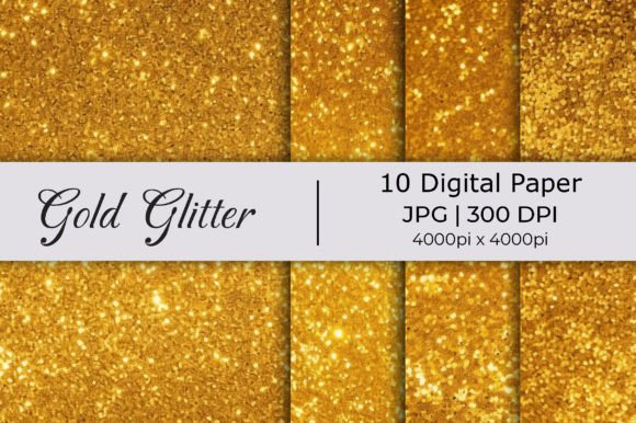 Gold Big Glitter Paper Backgrounds: Instant Sophistication