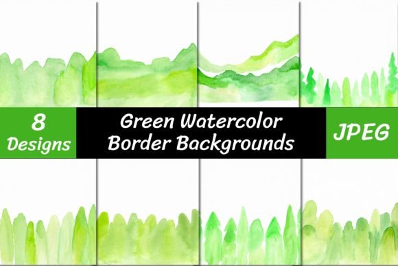 Green Watercolor Border Backgrounds: A Designer's Toolkit