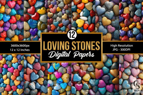 Heart Shaped Stones Backgrounds: A Designer's Guide to Organic Texture