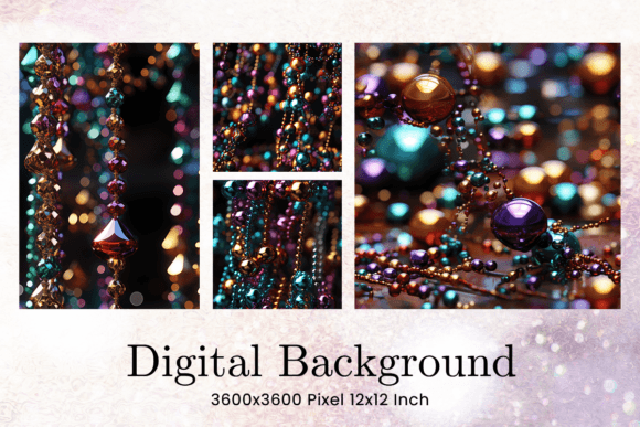 Mardi Gras Beads Backgrounds Wallpaper: Your Festive Design Asset