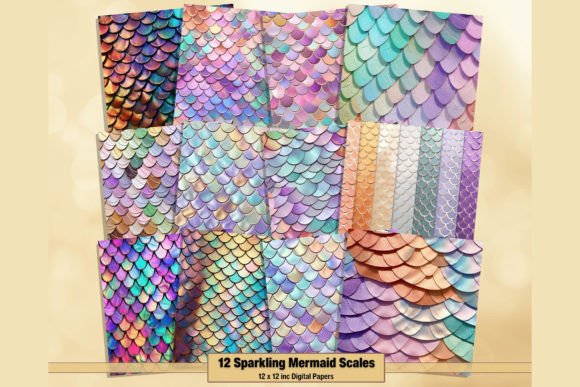 Mermaid Tail Scales Digital Backgrounds: A Design Deep Dive
