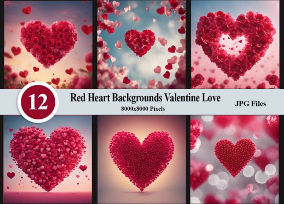 Red Heart Backgrounds Valentine' Day: Love in Every Pixel