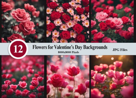 Romantic Rose Backdrops: Digital Assets for Valentine's Photography