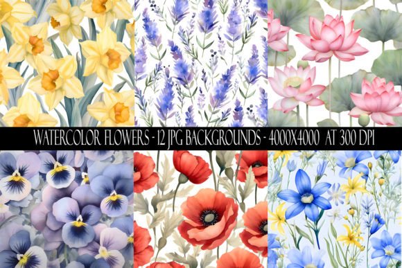 Stunning Watercolor Flower Backgrounds for Your Creative Projects