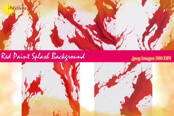 Unleash Creative Energy with Red Paint Splash Backgrounds