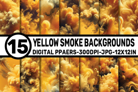 Unleash Creative Energy with Yellow Smoke Backgrounds
