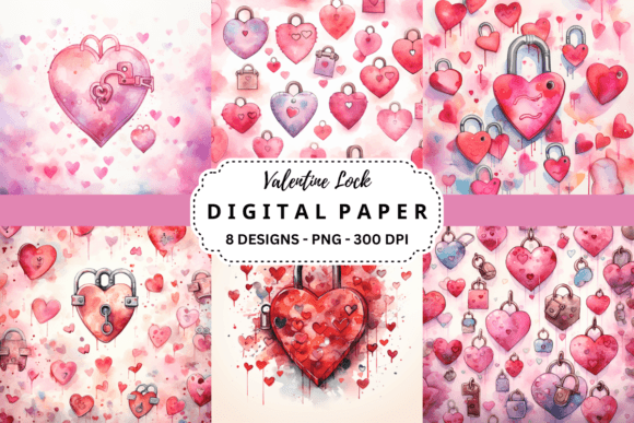 Valentine Lock Backgrounds: Elevate Your Design Projects