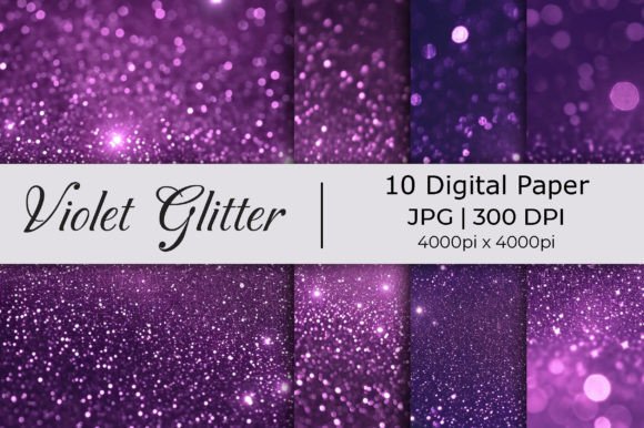 Violet Big Glitter Paper Backgrounds: Elevate Your Digital Projects
