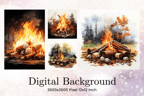 Warm Up Your Visuals with Bonfire Campfire Backgrounds