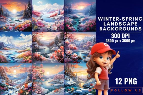 Winter Spring Landscape Backgrounds: A Designer's Guide